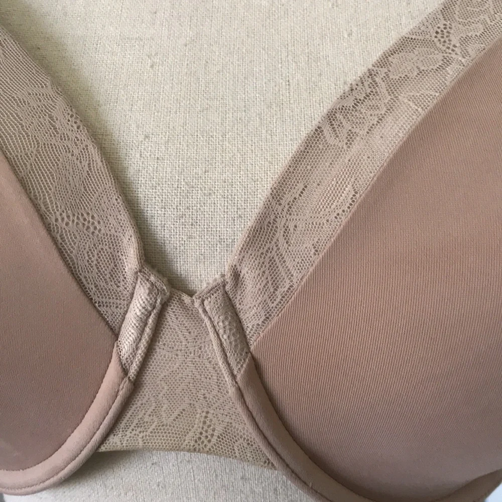 WARNERS Smooth FX Floral-Mesh Trim Tan  Bra | 40D